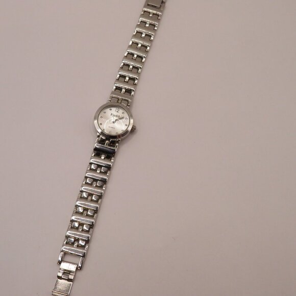 Mudd Watch Ladies SIlver Tone Rhinestones - Picture 4 of 7